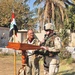 Lt. Col. Hiebert speaks at the groundbreaking ceremony