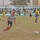 Sgt. Grentz goes after the ball during a soccer game