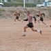 William Reynoso drives toward the Iraqi Police goal