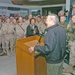 Secretary Rumsfeld speaks to Soldiers in Mosul, Iraq