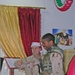 Brig. Gen. John Basilica, Jr. greets the Soldiers