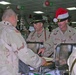 Maj. Gen. Chiarelli and Sgt. Maj. Ciotola brought holiday cheer