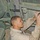 Sgt. Coco repairs the door of an up-armored HMMWV