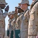 Pfc. Don Gavin salutes Col. John L. Smith