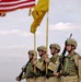 The color guard during the transfer of authority