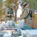 Medics prepare prescriptions for the medical assistance