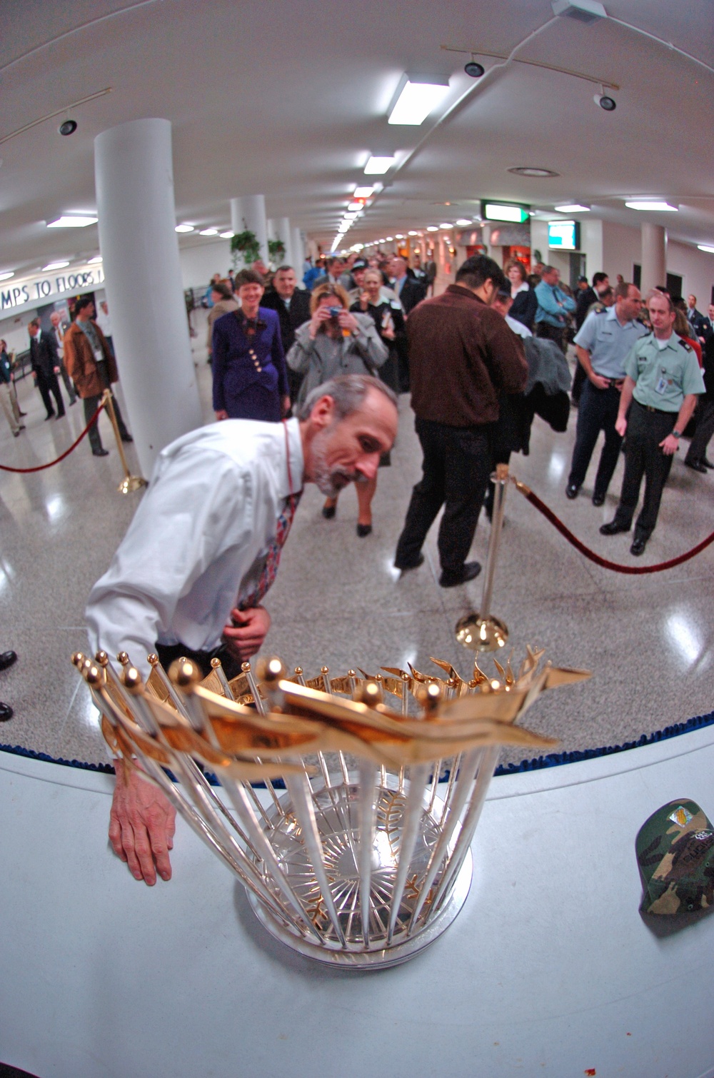 Red Sox World Series trophy visits Pentagon