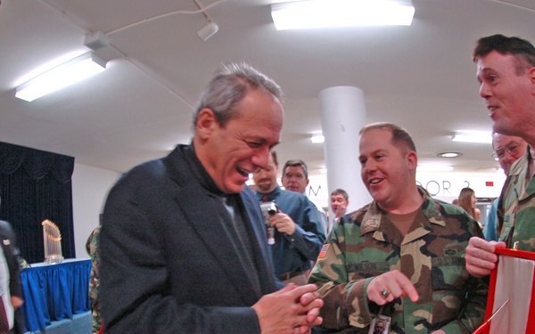 Red Sox World Series trophy visits Pentagon