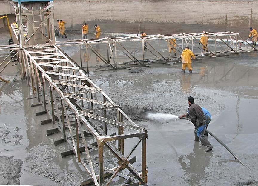 The water treatment plant has hired local residents