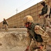 Doing the grunt work is Spc. David Valenzuela