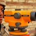 Spc. Dante Sansom mans a surveying device