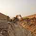 The combat engineers survey the land, dig the ditches