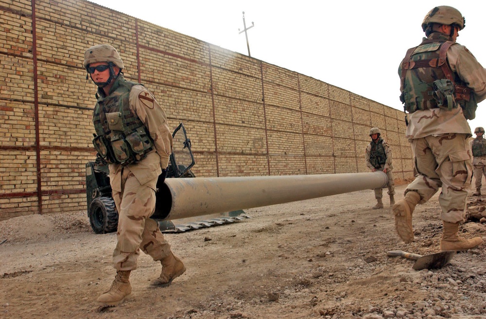 Spc. Mike Moore leads the way