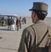 An ANP officer stands his post at the Herat city airport