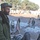 An ANP officer stands guard outside