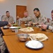 Soldiers enjoy a traditional Kurdish dinner