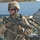 Sgt. Jerried Holland stands security at the scene