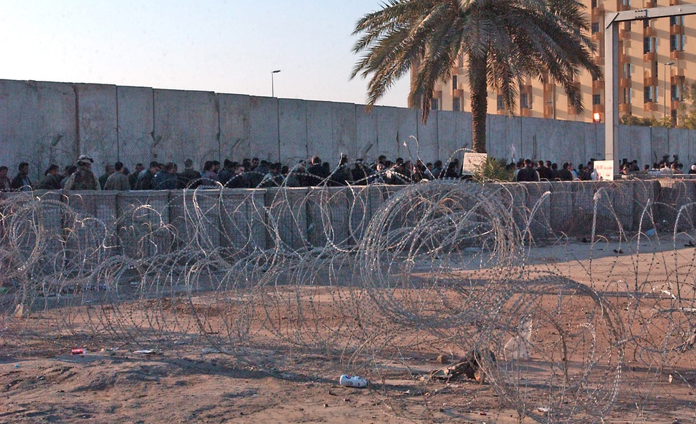 Over 300 Iraqi Police applicants turned up for the event