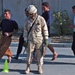 Sgt. Walter Miscles watches as a group of Iraqi Police applicant