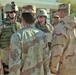 Lt. Col James MacDonald congratulate Iraqi Soldiers