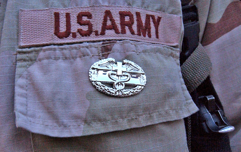 Medics are awarded the esteemed (Combat Medic Badge)