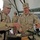 Sgt. Jonathan Diddle makes stencils to label ordnance