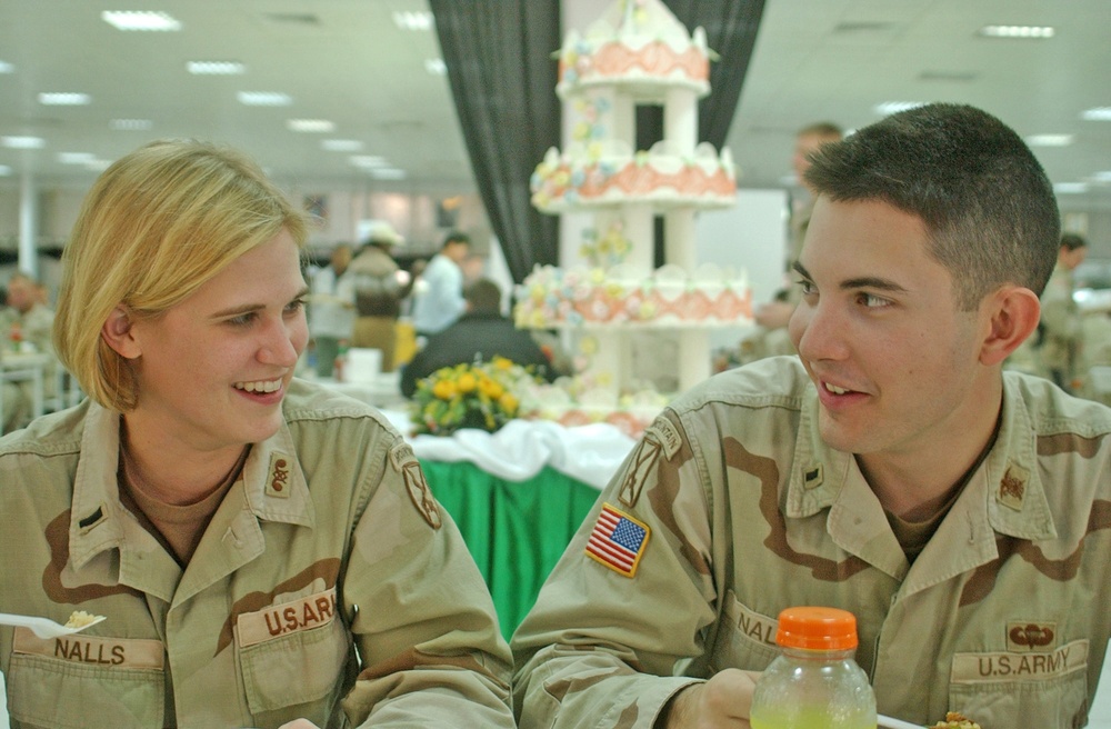 First Lt. Mandy Nalls, and her husband spend quality time
