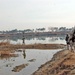Scouts sweep an area along the Euphrates River