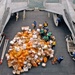 Postal working party move a mountain of packages