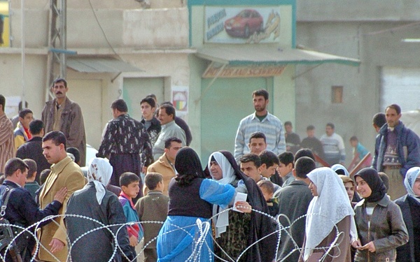 Men and women are body-searched