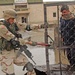 1st Lt. Walter test the gate at the police station