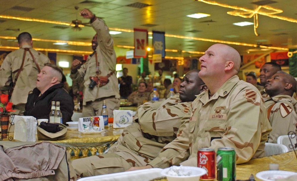 SFC Earl M. Frances anxiously watch the final minutes