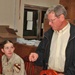 Senator Jim Inhofe chats with Pfc. Cecilia McLaughlan