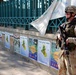 Political posters line the walls of downtown Baghdad