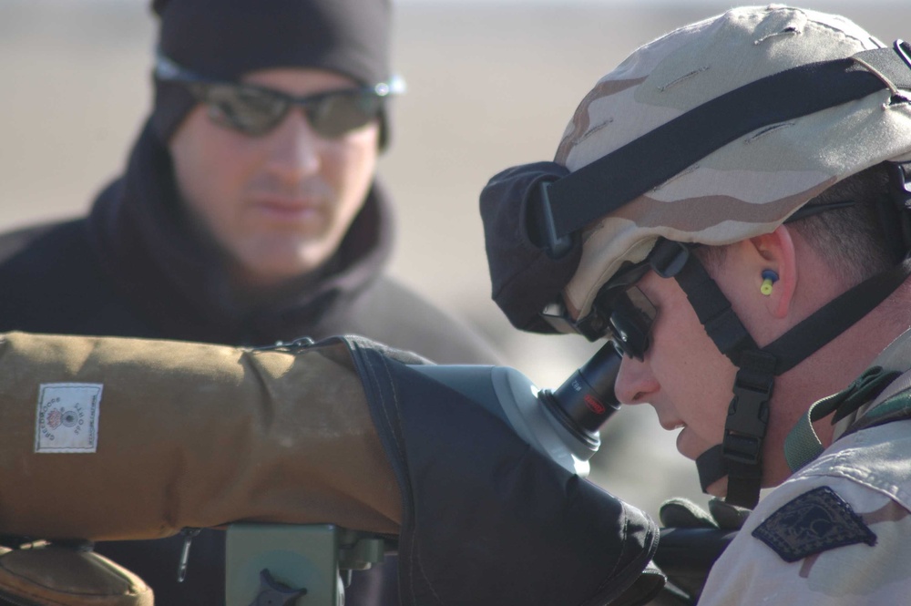 SFC Bret Boatright keeps a close eye on the Soldiers