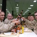 Soldiers Enjoy a Frosty Brew Super Bowl Sunday
