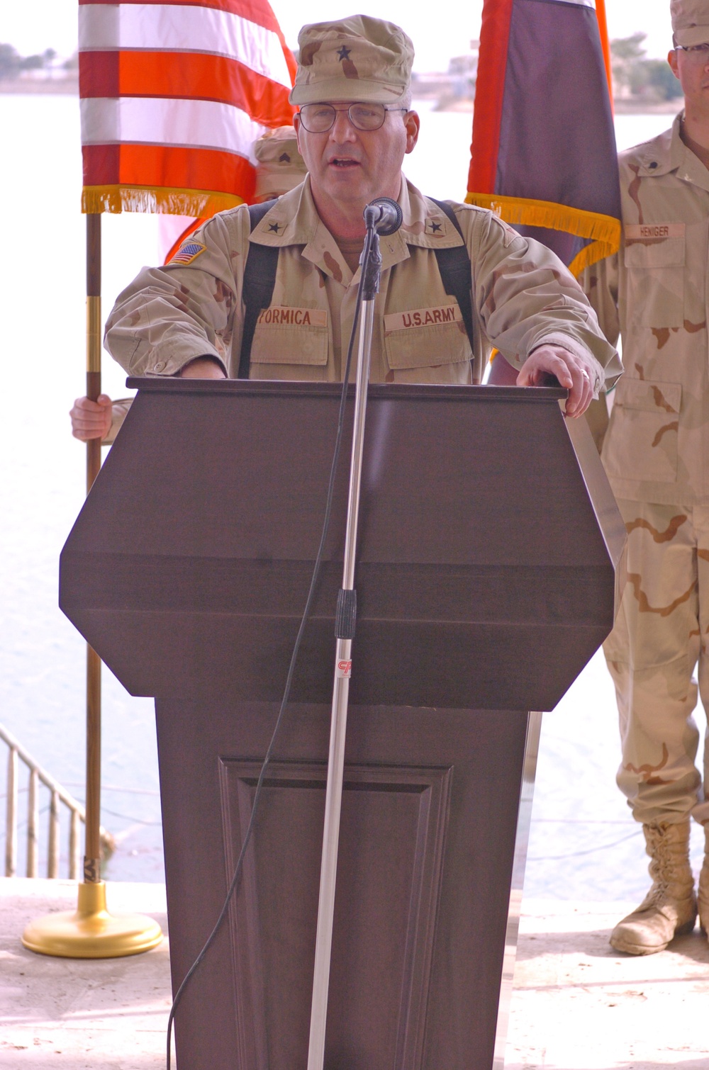 Brig. Gen. Richard P. Formica imparts some words