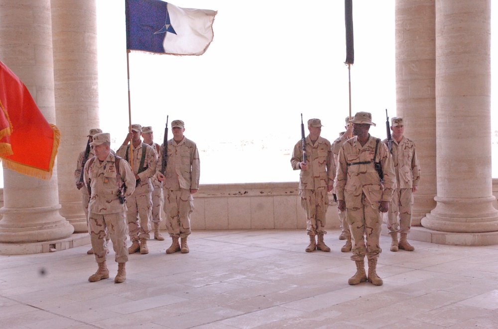 Lt. Col. Graham prepares to relieve Lt. Col. Lacey