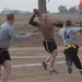 Timothy J. Young gets ready to let it fly during the game