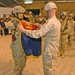 Col. Miles and Sgt. Maj.Taylor case the colors