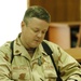 Lt. Cmdr. Steve Weldon studies pronunciation notes