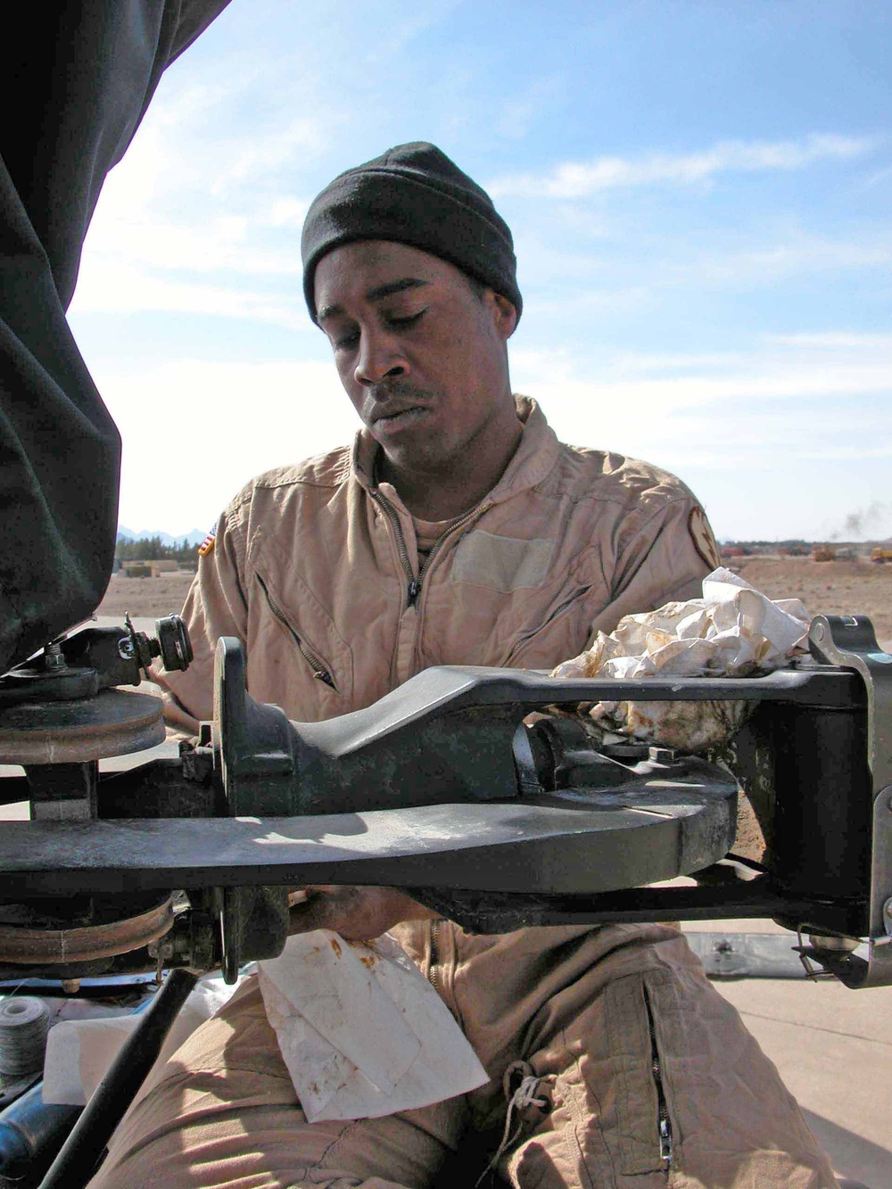 Sgt. Ramon Ewing Performs Routine Maintenance