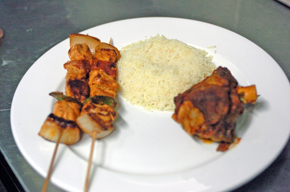 Dinner Plates at the ING Dining Facility