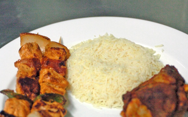 Dinner Plates at the ING Dining Facility