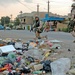 Staff Sgt. Sigmar Zelinski stands guard over an empty lot