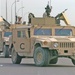 Soldiers cordon off alane of a Baghdad street