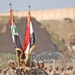 Soldiers march during a March 16 ceremony