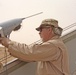 Mark Preston sets up the Scan Eagle UAV