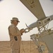 Mark Preston sets up the Scan Eagle UAV