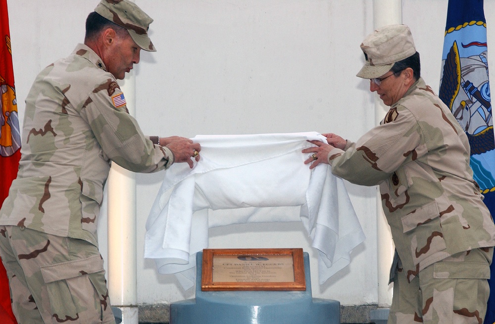 Grand Unveiling honoring Capt. Daniel W. Eggers
